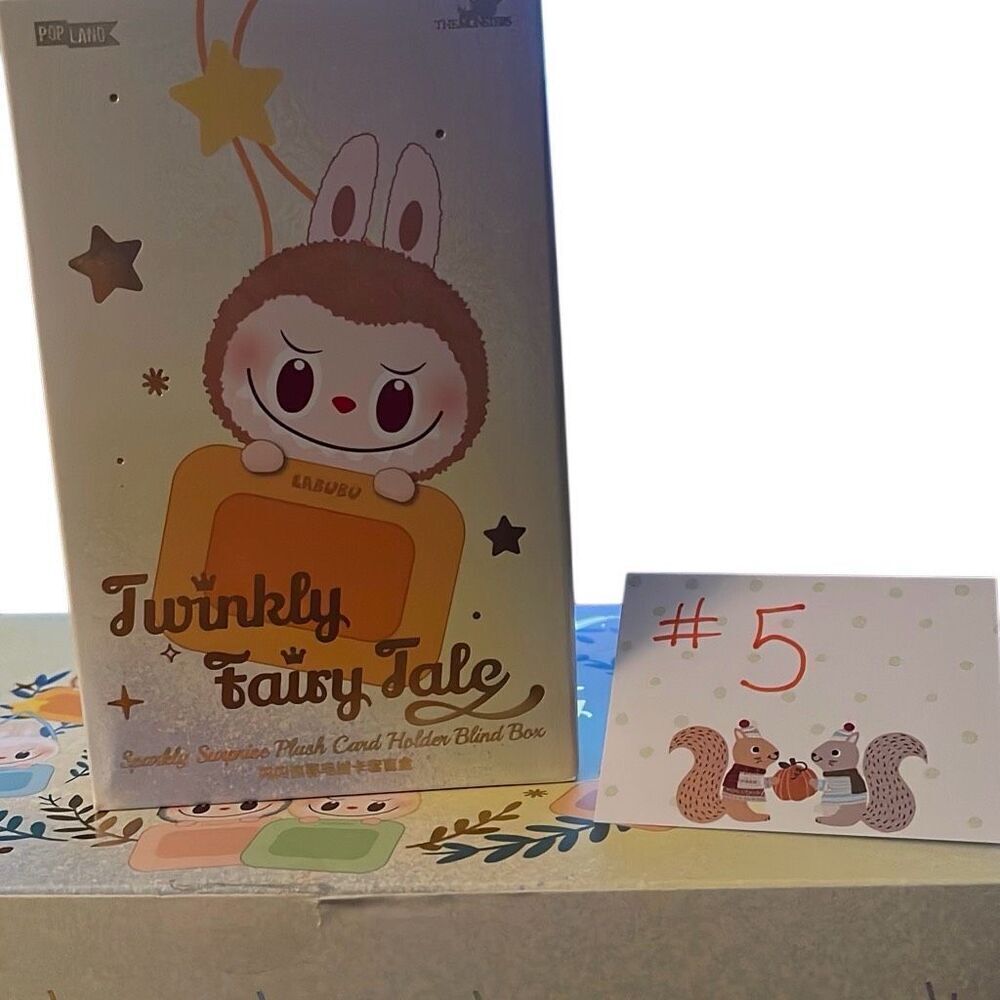 Labubu Twinkly Fairy Tale Sparkly Surprise Plush Card Holder Blind Box